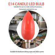 LED Candle Light Candle Light Bulbs Red Fortune Lamp God Lights Energy Saving Candle Lights