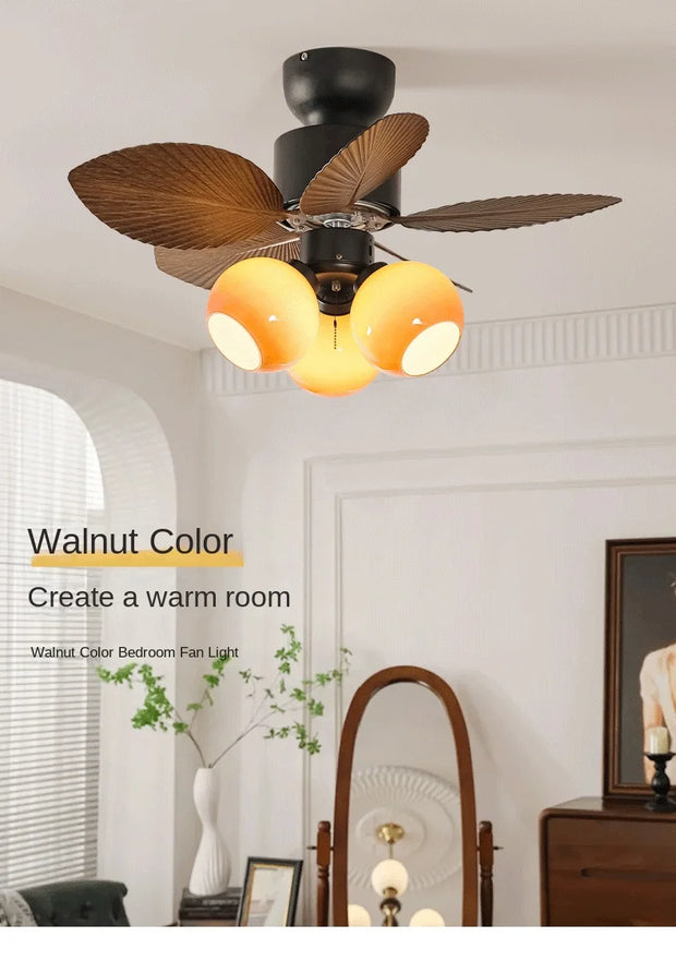 Times Restaurant Ceiling Fan Lamp Retro Style Room Ceiling Fan Light