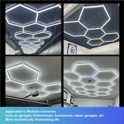 Hexagonal Lighting Accessories Barbershop Garage Ceiling Light