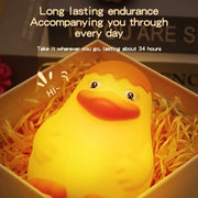 New Duck Rechargeable LED Night Light Pat Silicone Dimmable Lamp