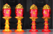 God of Wealth Lamp, Electric Candle, LED Buddha Offering Lamp