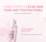 LAIKOU Sakura Skin Care Sets Facial Cleanser Face Cream.