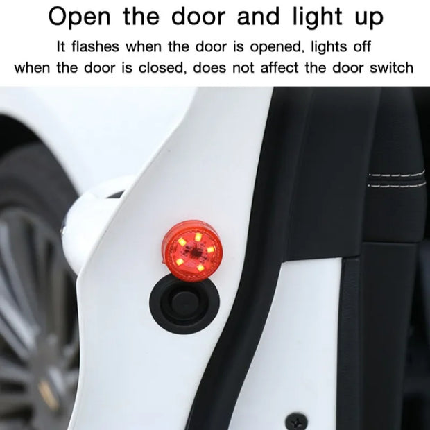 Car LED door warning light modification safety anti-collision anti-tailgating lights